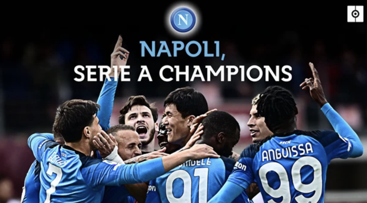 Napoli won the Serie A championship in the 2022/23 season